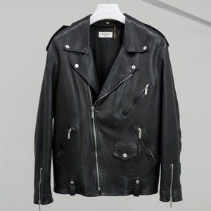 Saint Laurent Leather Biker-Style Jacket